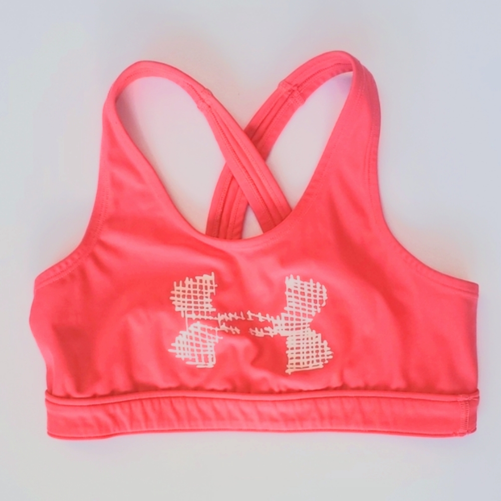 UNDER ARMOUR SPORTS BRA Neon Pink Size M New Without Tags